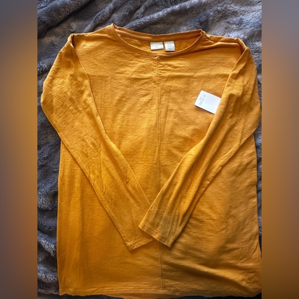 St. Tropez Vibrant Mustard Long Sleeve Shirt